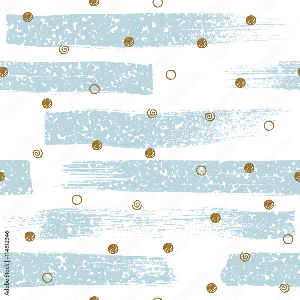 Wall mural polka dots scribble sketch pattern background.