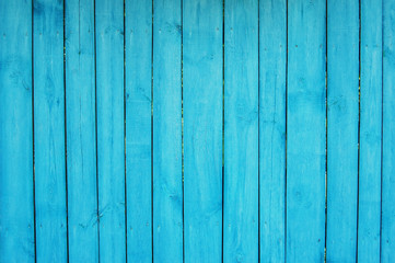 Naklejka premium blue palisade, old shabby fence