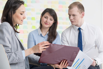 Obraz premium Presentation of final results