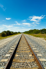 Obraz premium Florida railroad tracks