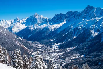 Washable wall murals Mont Blanc Chamonix Mont Blanc