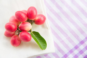 Carissa carandas or Karanda fruits