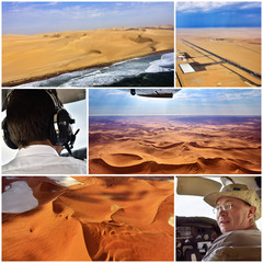 Namibia flights safaris collage