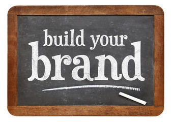 Obraz premium build your brand blackboard sign