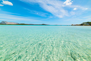 clear water in Lu Impostu beach