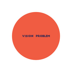 stylish icon in color circle vision problems 