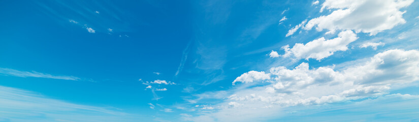 Naklejka na ściany i meble blue sky with soft clouds