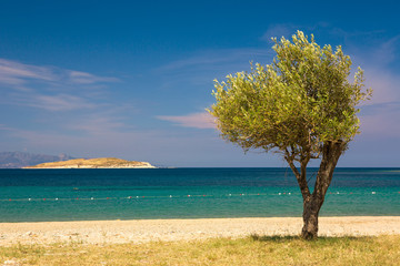 Fototapeta na wymiar Beaches of Kusadasi in Aegean Sea, Turkey