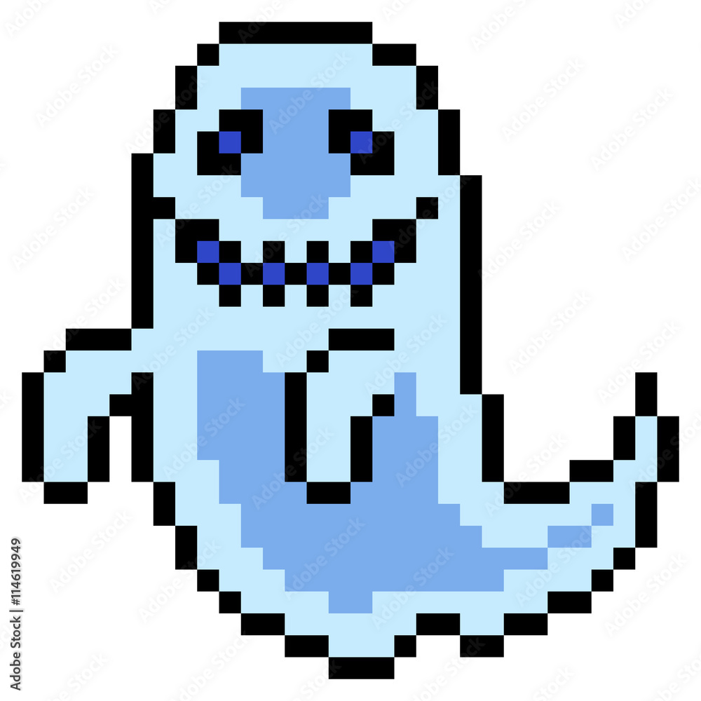 Canvas Prints illustration design pixel art ghost