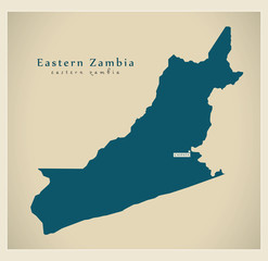 Modern Map - Eastern Zambia ZM