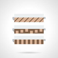 Flooring catalog flat color vector icon