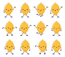 Lemon Fruit Character