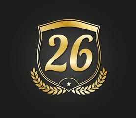 26 shield gold