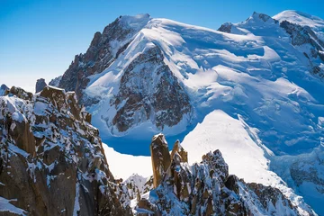 Rolgordijnen Mont Blanc Chamonix Mont Blanc