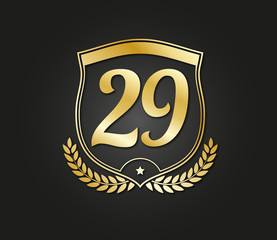 29 shield gold