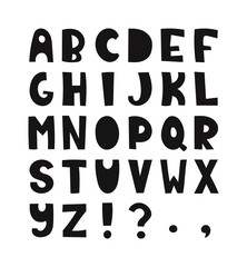 Hand drawn alphabet