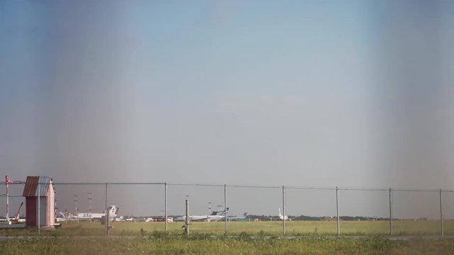 TU-154 Aircraft Takeoff 