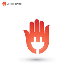 Electrical Hand Logo