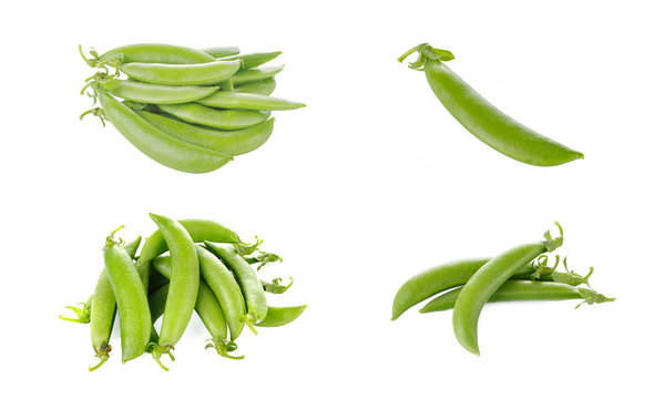 Peas Isolated On White Background