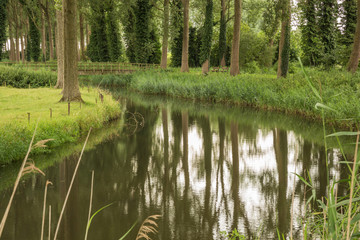 Moat around Damme.