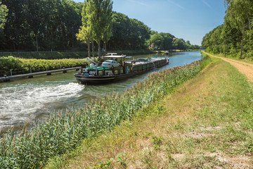 Inland navigation and boating on the canal Bocholt-Herentals