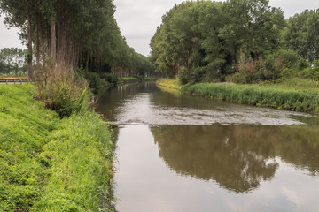 The Schipdonk Canal seen from the siphon of the Damme Canal
