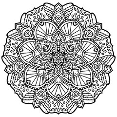 Mandala. Vintage decorative elements. Oriental pattern, vector illustration. Islam, Arabic, Indian, turkish, pakistan, chinese, ottoman motifs