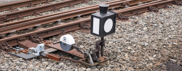 Naklejka premium Weiche Schmalspurbahn