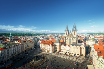 Naklejka na ściany i meble Old town square in Prague, Czech republic