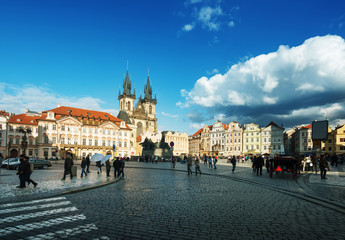 Fototapeta na wymiar Old Town Square in Prague. Czech Republic