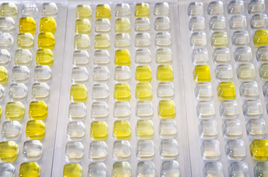 Cells for water analysis.Water analysis laboratory equipment