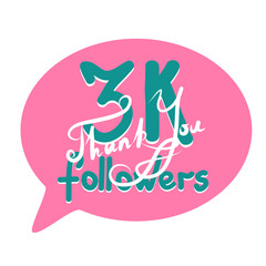 Thank you for network friends and followers. Thank you followers hand draw. Image for Social Networks. Original hand draw thank you.