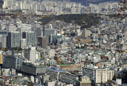 Seoul Cityscape At Daytime