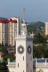 SOCHI, RUSSIA - The building of the railway statioт