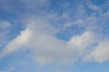 background of blue sky and cloud