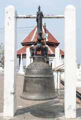 Iron bell in a temple in Thailand