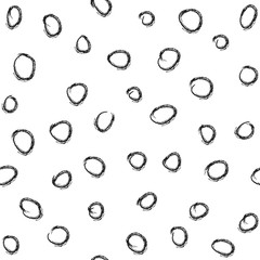 Polka dot cartoon seamless pattern