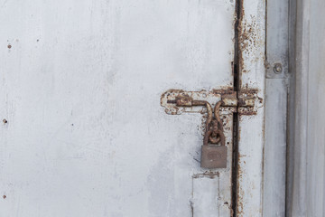 Old lock on the door