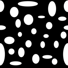 Circle and oval seamless pattern