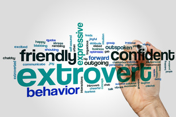 Extrovert word cloud