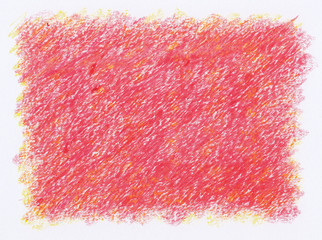 intense vivid red crayon textures background