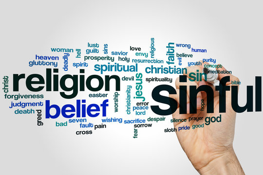 Sinful Word Cloud