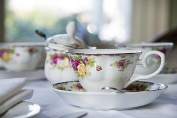 Setting for afternoon tea