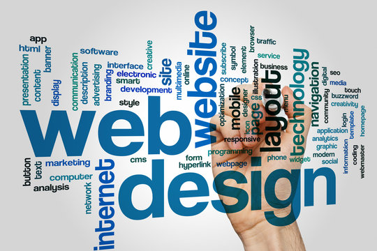 Web design word cloud