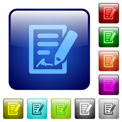 Color signing contract square buttons