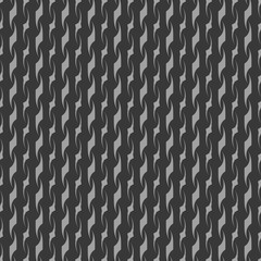 Wave line gray seamless pattern.