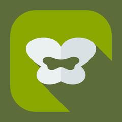 Flat modern design with shadow icons lips