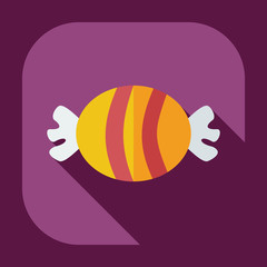 Flat modern design with shadow icons sweet
