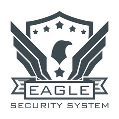 Eagle Logo, Security Logo, Eagle Wings Logo Security System, Eagle Wings Logo, Sheild Logo Vector, 