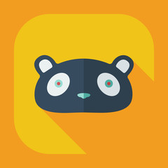 Flat modern design with shadow icons pandas